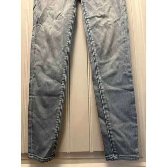 American‎ Eagle Women Next Level Stretch High-Rise Denim Jegging Sz 4 Short Blue - Picture 3 of 7